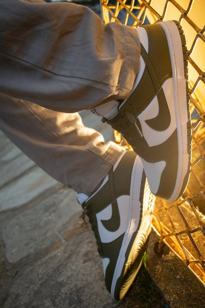 Dunk Low Branco e Verde